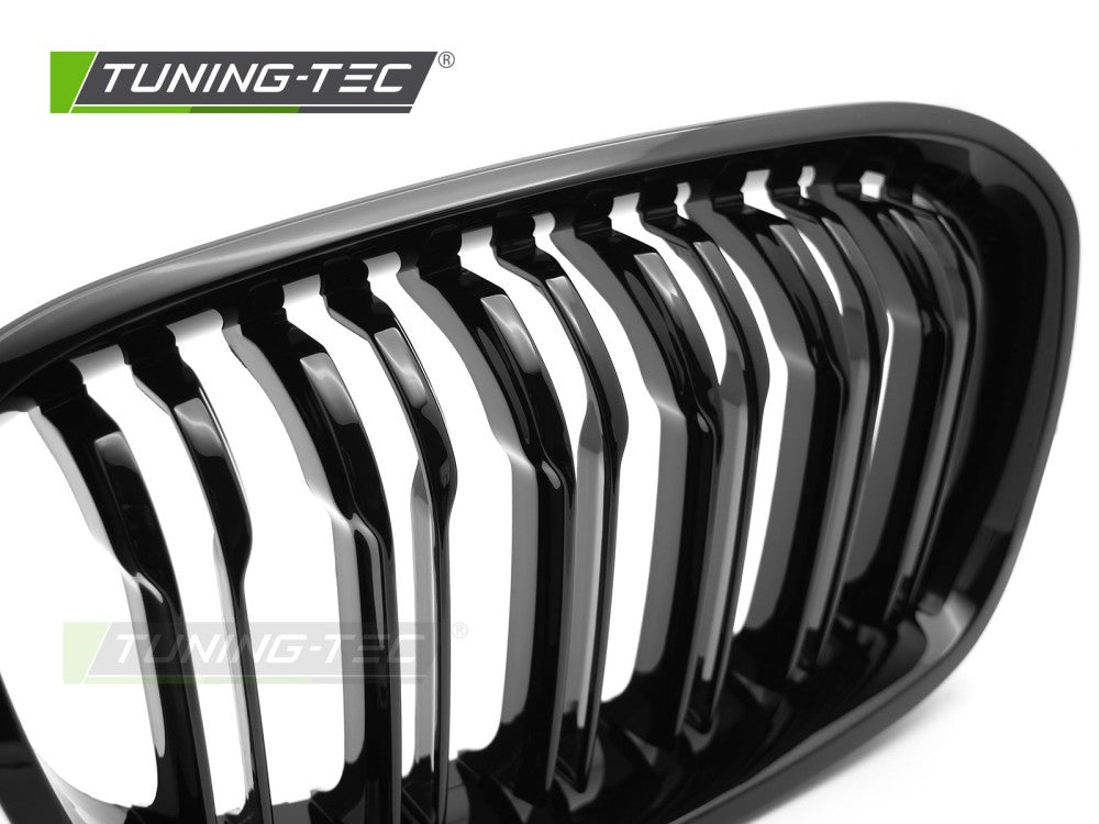 Griglia Sportiva Nera Lucida Doppia Barra per BMW Serie 1 (F20 / F21) 2011-2014