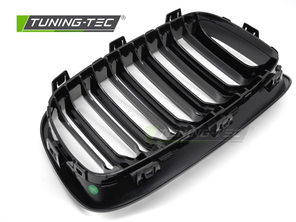 Griglia Sportiva Nera Lucida Doppia Barra per BMW Serie 1 (F20 / F21) 2011-2014