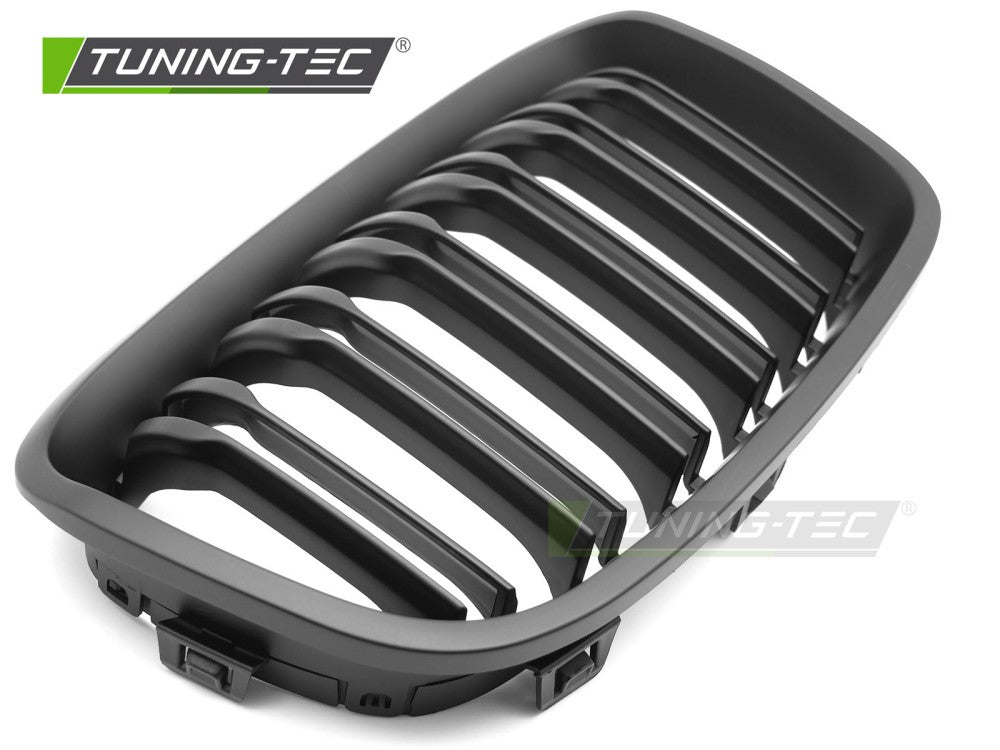 Griglia Doppia Barra Nera Opaca per BMW Serie 1 (F20 / F21) 2011-2014