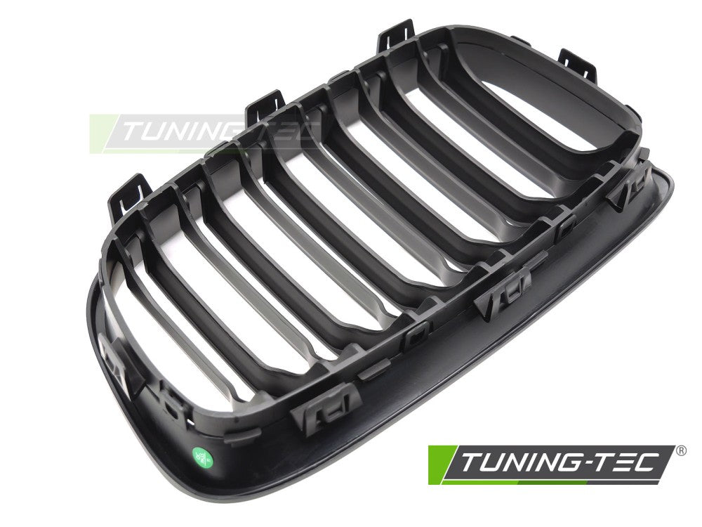 Griglia Doppia Barra Nera Opaca per BMW Serie 1 (F20 / F21) 2011-2014