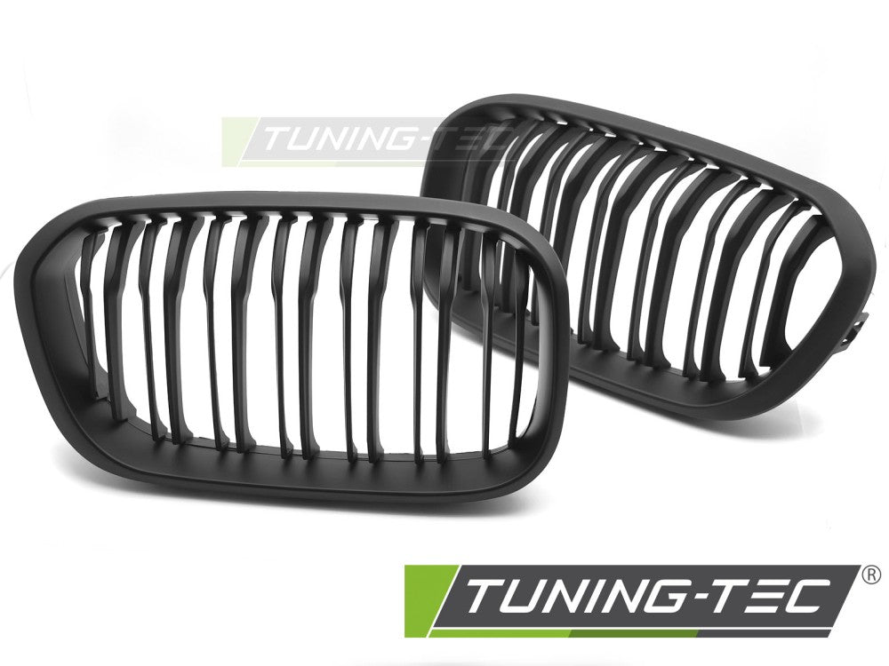 Griglia Sportiva Nera Opaca Doppia Barra per BMW Serie 1 (F20 / F21 Facelift) 2015-2018