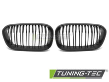 Carica l'immagine nel visualizzatore di Gallery, Griglia Doppia Barra Nera Opaca per BMW Serie 1 (F20 / F21 Facelift) 2015-2018 – cod. GRBMG4