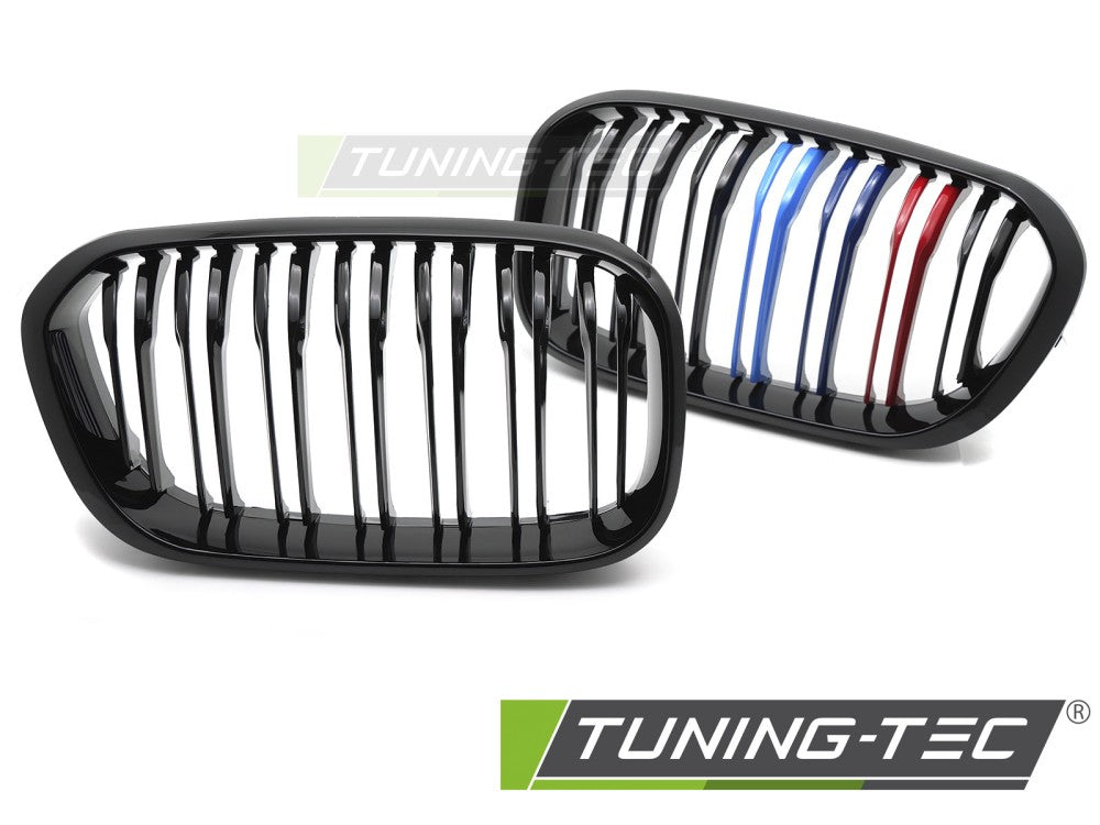Griglia Sportiva Nera Lucida Doppia Barra per BMW Serie 1 (F20 / F21 Facelift) 2015-2018