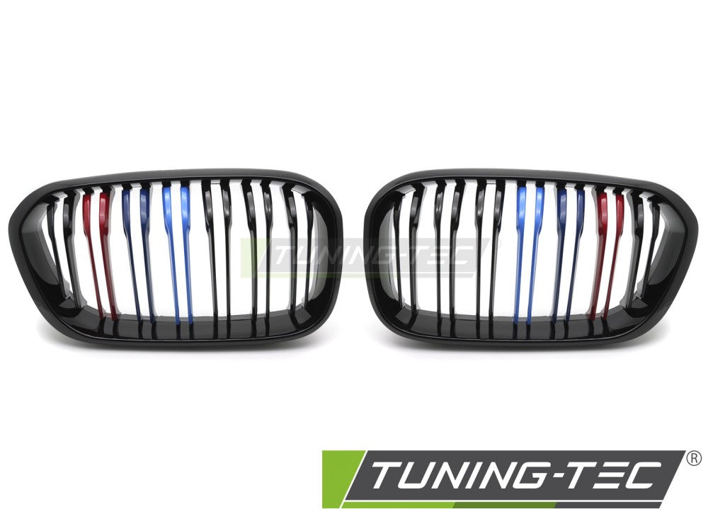 Griglia Sportiva Nera Lucida Doppia Barra per BMW Serie 1 (F20 / F21 Facelift) 2015-2018
