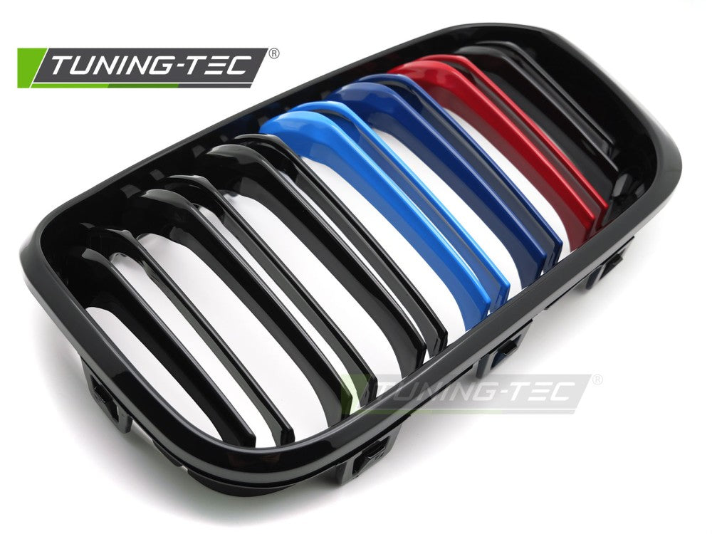 Griglia Sportiva Nera Lucida Doppia Barra per BMW Serie 1 (F20 / F21 Facelift) 2015-2018