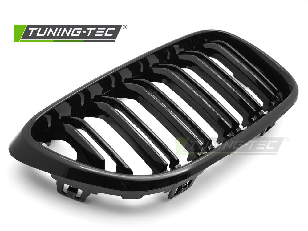 Griglia Sportiva Nera Lucida Doppia Barra per BMW Serie 2 (F22 / F23) 2013-2021