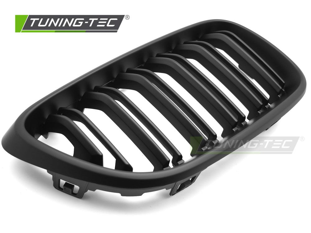 Griglia Doppia Barra Nera Opaca per BMW Serie 2 (F22 / F23) 2013-2021 Coupé, Cabrio