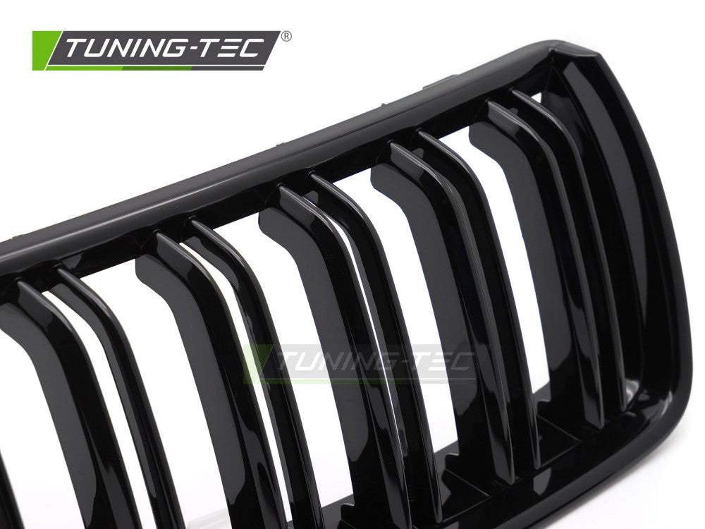 Griglia Sportiva Nera Lucida Doppia Barra per BMW Serie 3 (E90 / E91) 2005-2008