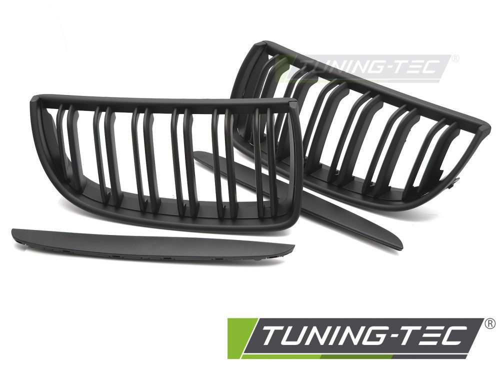 Griglia Sportiva Nera Opaca Doppia Barra per BMW Serie 3 (E90 / E91) 2005-2008