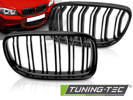 Griglia Doppia Barra Nera Lucida per BMW Serie 3 E90 LCI Berlina / E91 LCI Station Wagon 2009-2011 – cod. GRBMH8