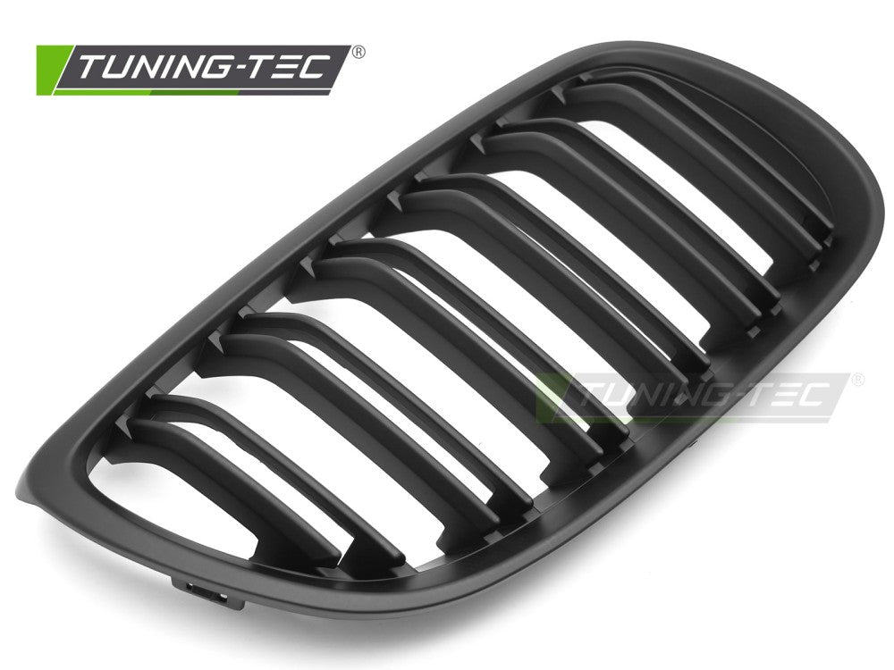 Griglia Doppia Barra Nera Opaca per BMW Serie 3 (E92 / E93) 2006-2010 Coupé, Cabrio