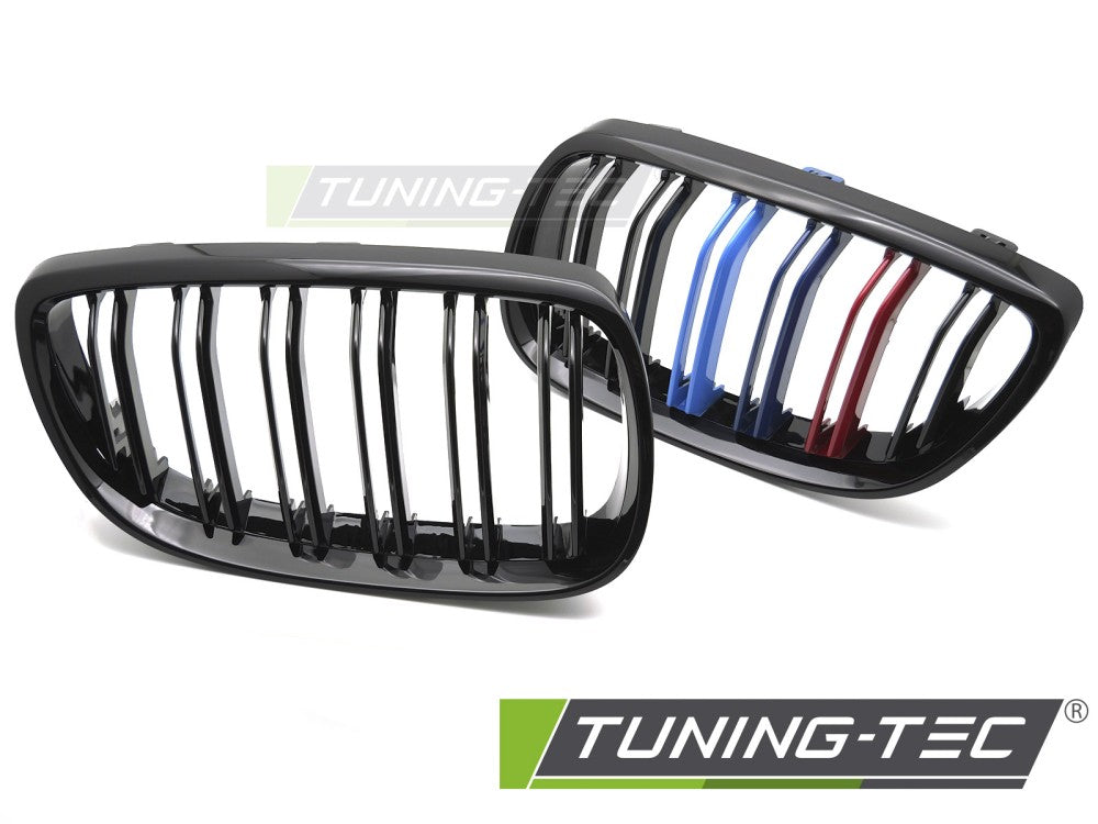 Griglia Sportiva Nera Lucida Doppia Barra per BMW Serie 3 (E92 / E93) 2006-2010