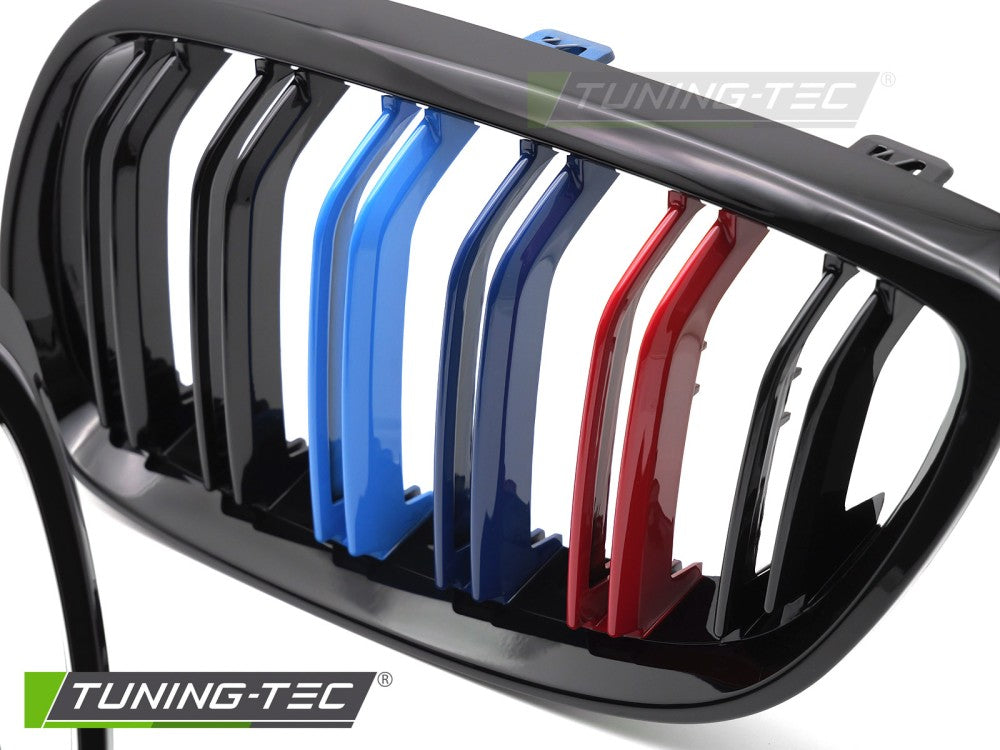 Griglia Sportiva Nera Lucida Doppia Barra per BMW Serie 3 (E92 / E93) 2006-2010
