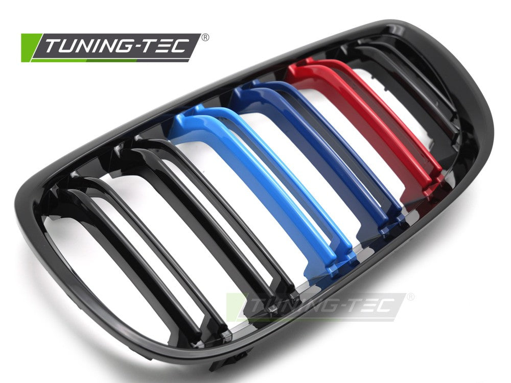 Griglia Sportiva Nera Lucida Doppia Barra per BMW Serie 3 (E92 / E93) 2006-2010