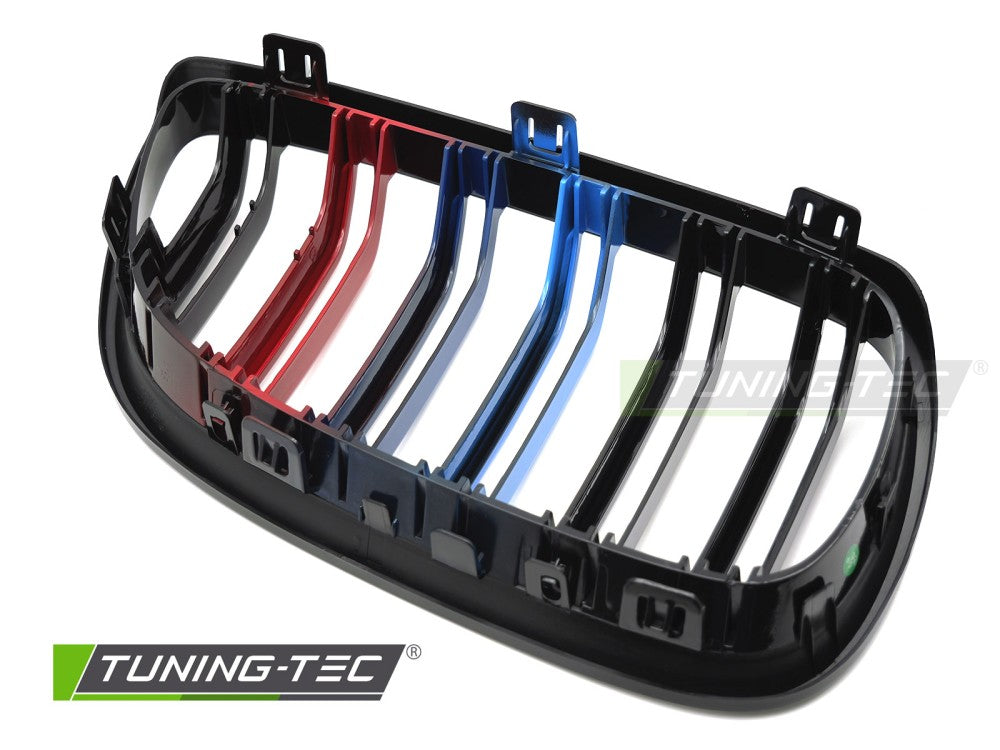 Griglia Sportiva Nera Lucida Doppia Barra per BMW Serie 3 (E92 / E93) 2006-2010