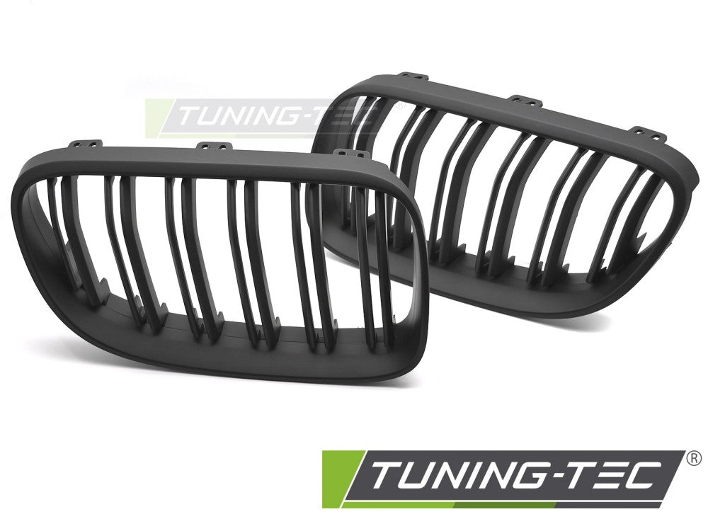 Griglia Sportiva Nera Opaca Doppia Barra per BMW Serie 3 (E92 / E93 Facelift) 2010-2013