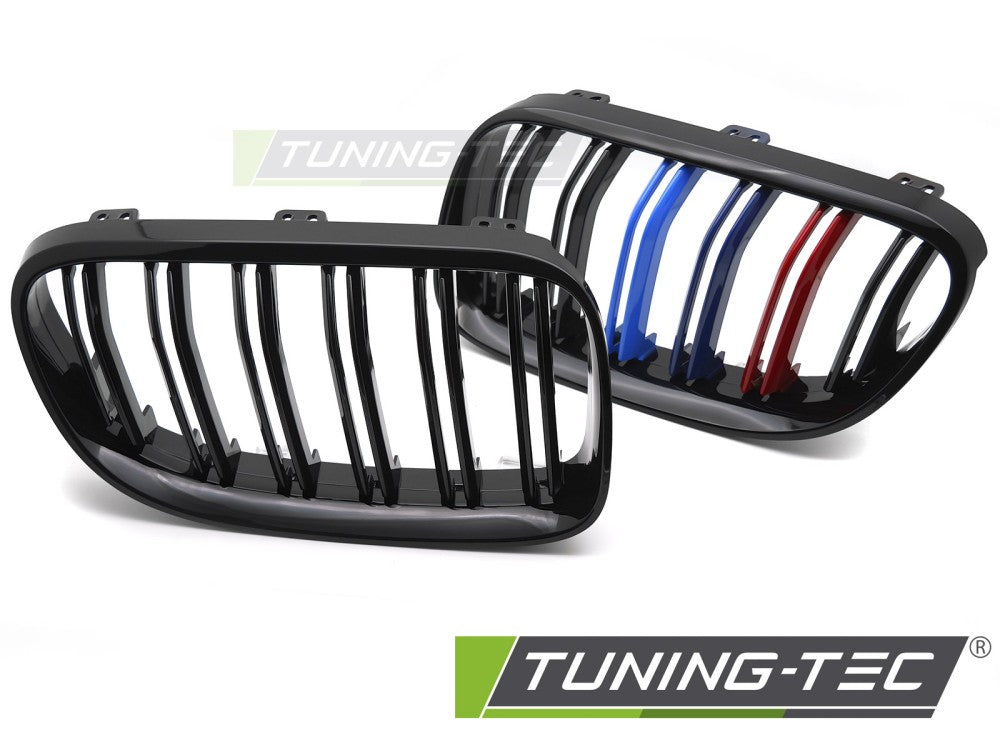 Griglia Sportiva Nera Lucida Doppia Barra per BMW Serie 3 (E92 / E93 Facelift) 2010-2013