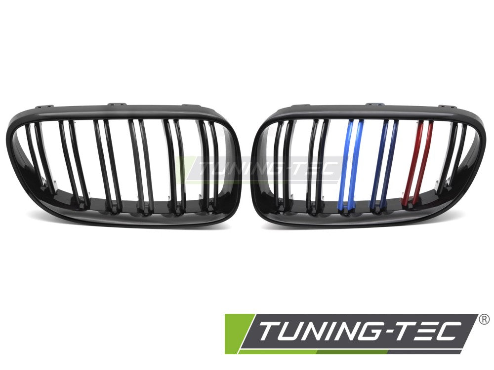 Griglia Sportiva Nera Lucida Doppia Barra per BMW Serie 3 (E92 / E93 Facelift) 2010-2013