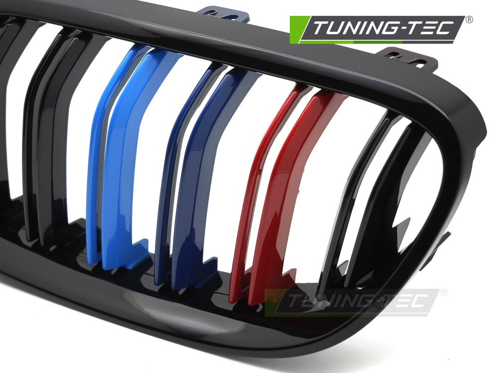 Griglia Sportiva Nera Lucida Doppia Barra per BMW Serie 3 (E92 / E93 Facelift) 2010-2013