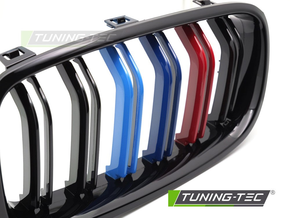 Griglia Sportiva Nera Lucida Doppia Barra per BMW Serie 3 (F30 / F31) 2011-2018