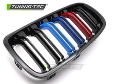 Carica l'immagine nel visualizzatore di Gallery, Griglia Sportiva Nera Lucida Doppia Barra per BMW Serie 3 (F30 / F31) 2011-2018