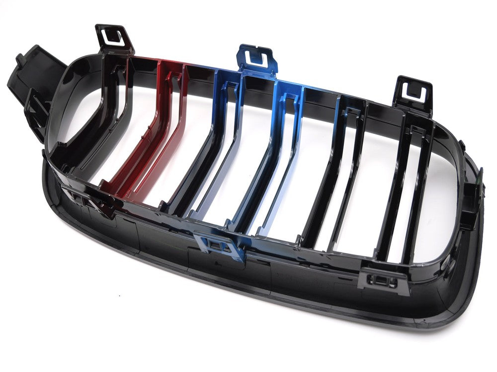 Griglia Sportiva Nera Lucida Doppia Barra per BMW Serie 3 (F30 / F31) 2011-2018