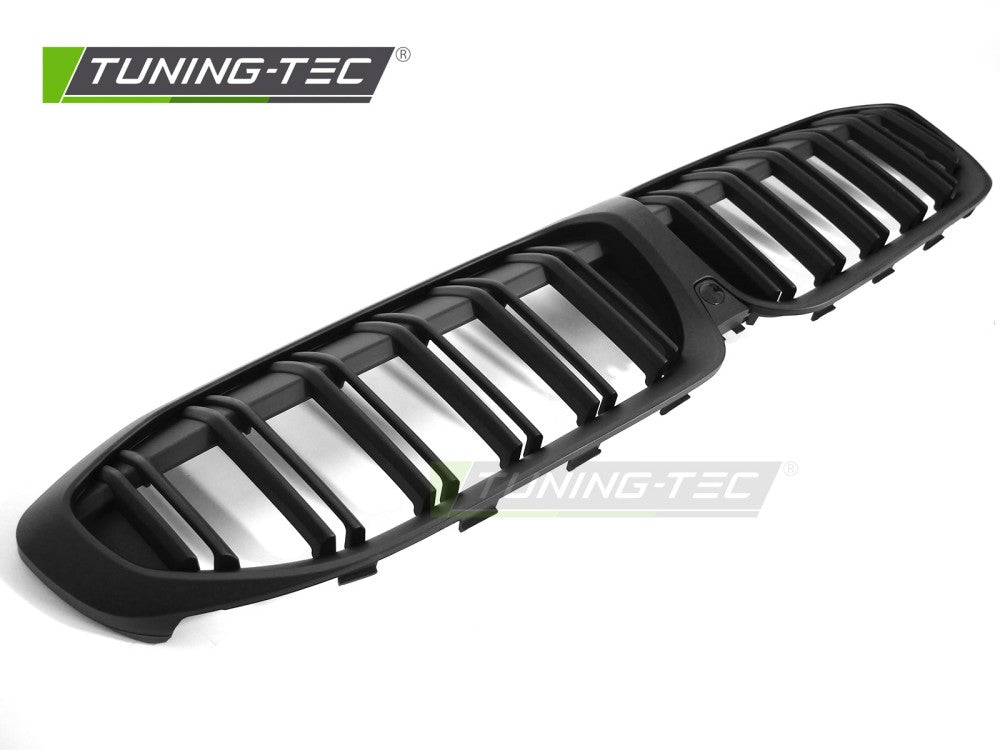 Griglia Doppia Barra Nera Opaca per BMW Serie 3 (G20 / G21) 2019-2022 Berlina, Station Wagon