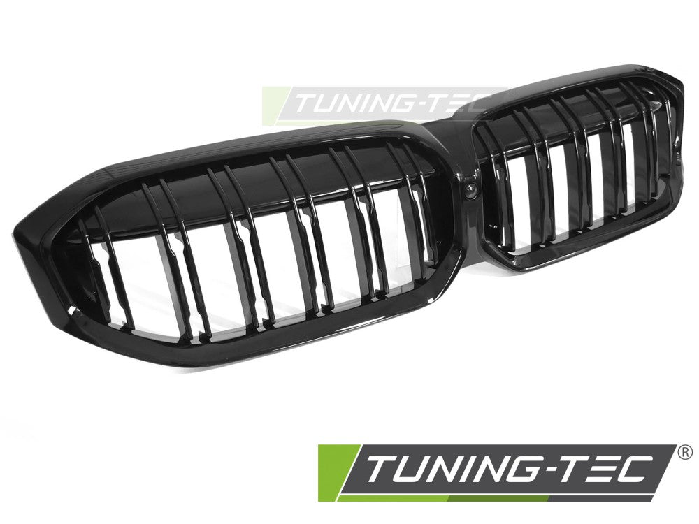 Griglia Sportiva Nera Lucida Doppia Barra per BMW Serie 3 (G20 / G21 Facelift) 2022-2026