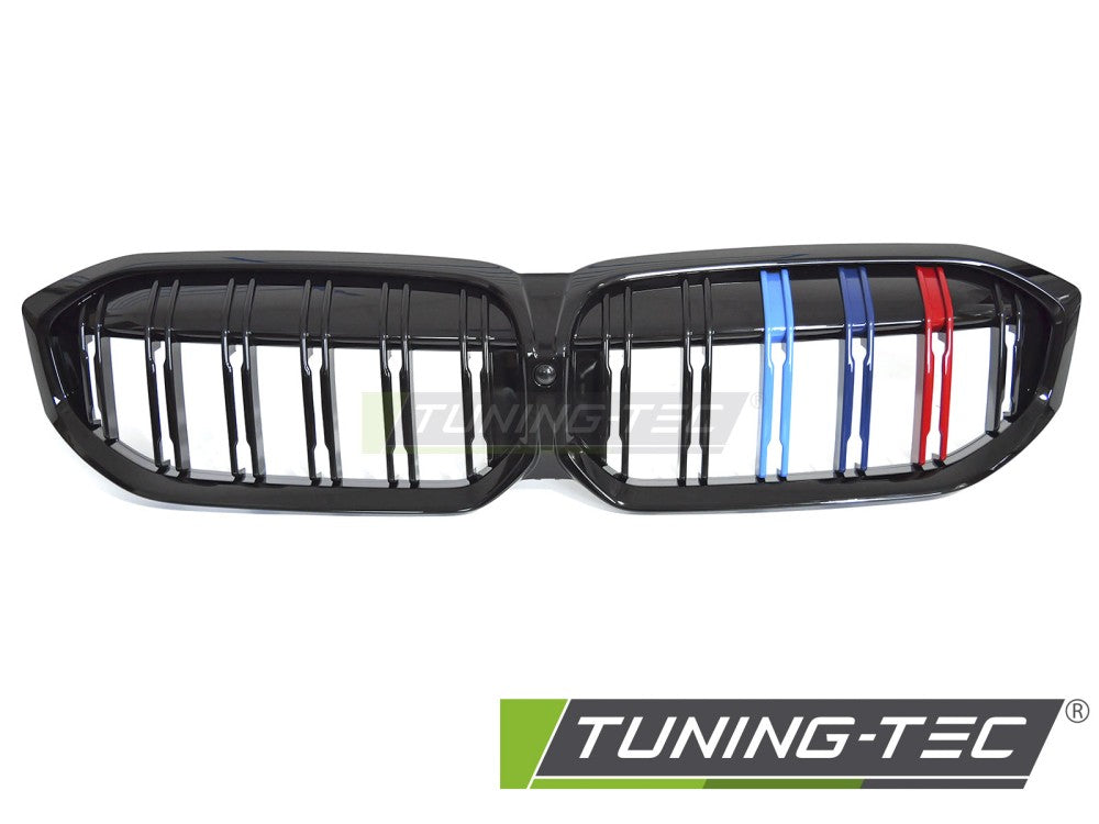 Griglia Sportiva Nera Lucida Doppia Barra per BMW Serie 3 (G20 / G21 Facelift) 2022-2026