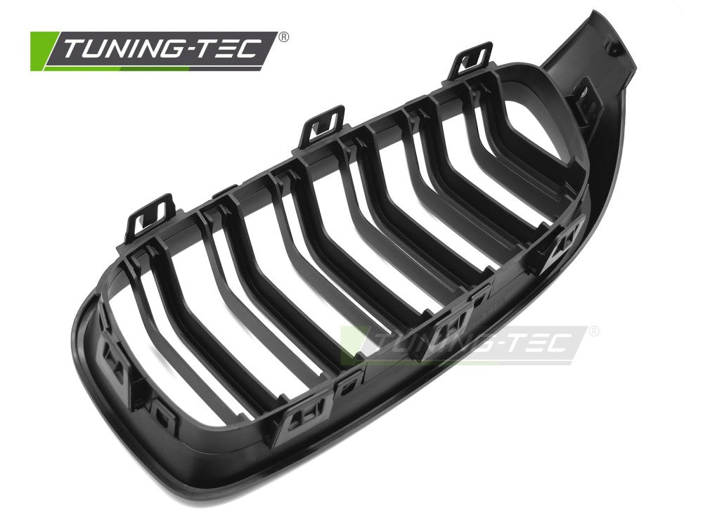 Griglia Doppia Barra Nera Opaca per BMW Serie 4 (F32) 2013-2020 Coupé, Cabrio