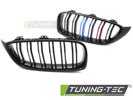 Griglia Sportiva Nera Lucida Doppia Barra per BMW Serie 4 (F32) 2013-2020