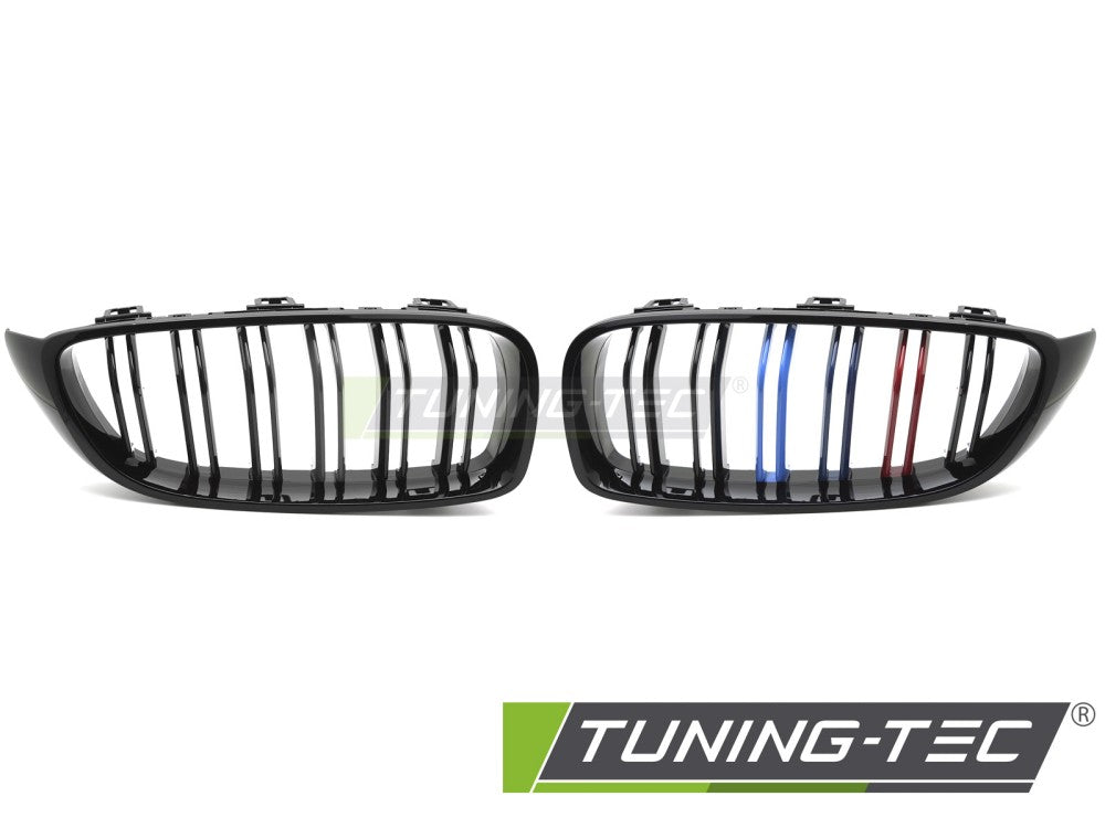 Griglia Sportiva Nera Lucida Doppia Barra per BMW Serie 4 (F32) 2013-2020