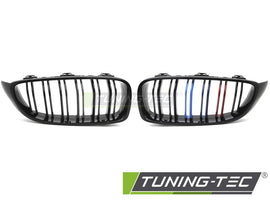 Griglia Sportiva Nera Lucida Doppia Barra per BMW Serie 4 (F32) 2013-2020