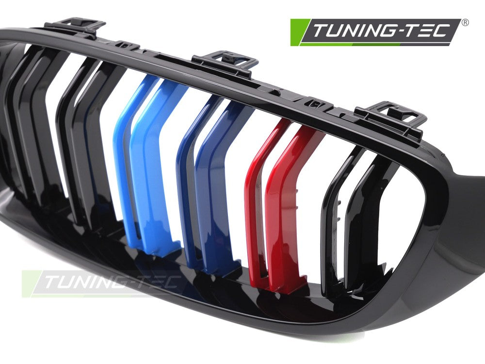 Griglia Sportiva Nera Lucida Doppia Barra per BMW Serie 4 (F32) 2013-2020