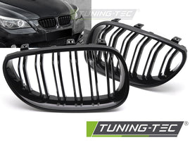 Griglia Doppia Barra Nera Lucida per BMW Serie 5 E60 Berlina / E61 Station Wagon 2003-2010 – cod. GRBML6