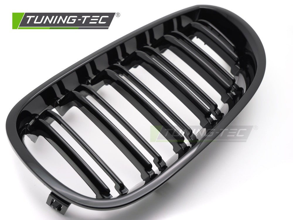 Griglia Sportiva Nera Lucida Doppia Barra per BMW Serie 5 (E60 / E61) 2003-2010
