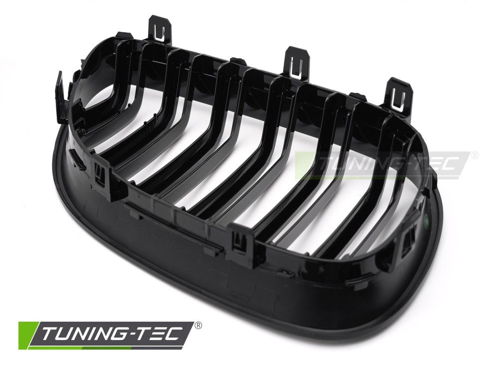 Griglia Sportiva Nera Lucida Doppia Barra per BMW Serie 5 (E60 / E61) 2003-2010