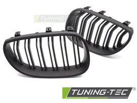 Griglia Doppia Barra Nera Opaca per BMW Serie 5 E60 Berlina / E61 Station Wagon 2003-2010