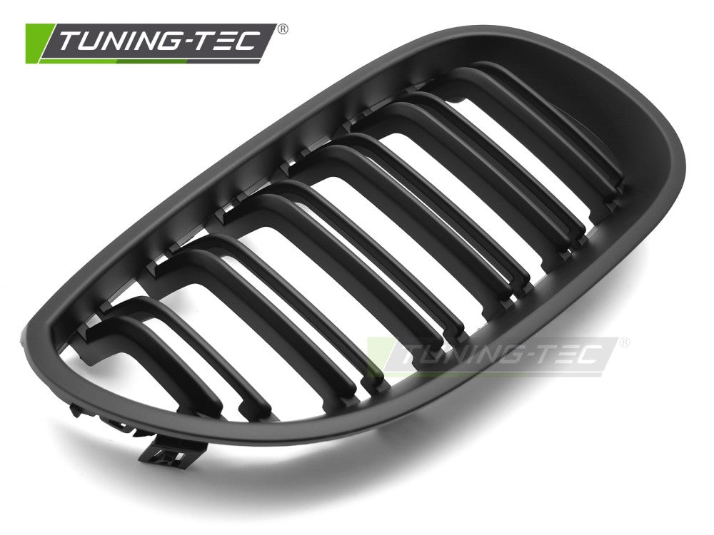 Griglia Doppia Barra Nera Opaca per BMW Serie 5 (E60 / E61) 2003-2010 Berlina, Station Wagon