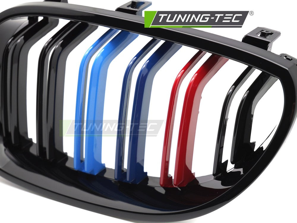 Griglia Sportiva Nera Lucida Doppia Barra per BMW Serie 5 (E60 / E61) 2003-2010