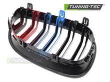 Carica l'immagine nel visualizzatore di Gallery, Griglia Sportiva Nera Lucida Doppia Barra per BMW Serie 5 (E60 / E61) 2003-2010