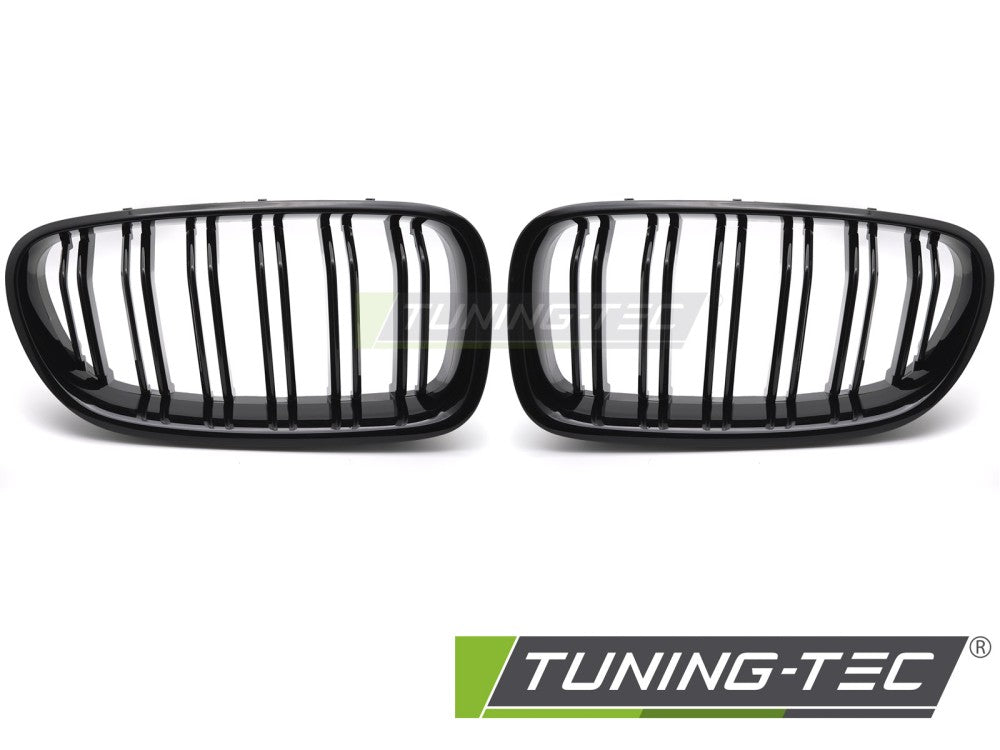 Griglia Sportiva Nera Lucida Doppia Barra per BMW Serie 5 (F10 / F11) 2010-2016