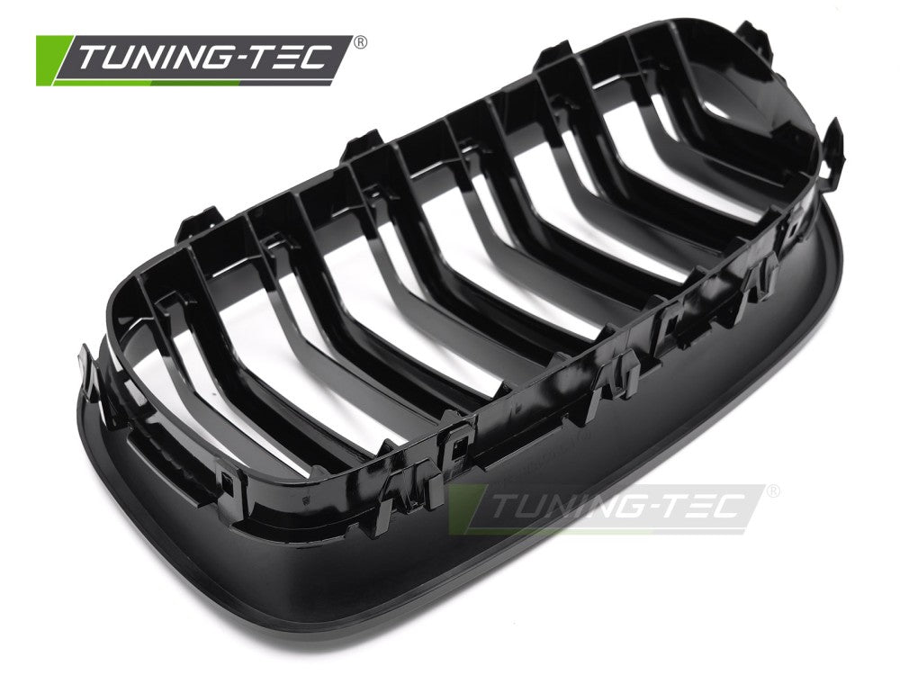 Griglia Sportiva Nera Lucida Doppia Barra per BMW Serie 5 (F10 / F11) 2010-2016