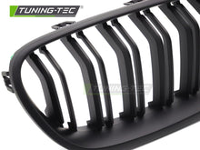 Carica l'immagine nel visualizzatore di Gallery, Griglia Doppia Barra Nera Opaca per BMW Serie 5 (F10 / F11) 2010-2016 Berlina, Station Wagon
