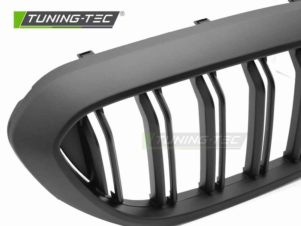 Griglia Doppia Barra Nera Opaca per BMW Serie 5 (G30 / G31) 2017-2020 Berlina, Station Wagon