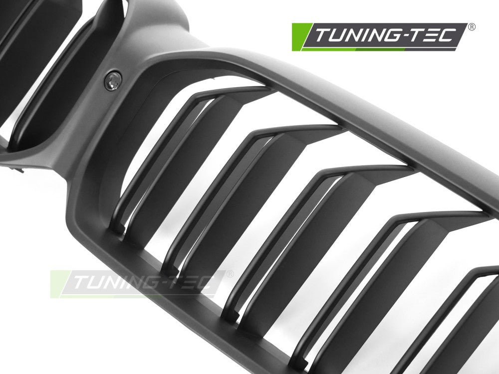 Griglia Doppia Barra Nera Opaca per BMW Serie 5 (G30 / G31 Facelift) 2020-2023 Berlina, Station Wagon