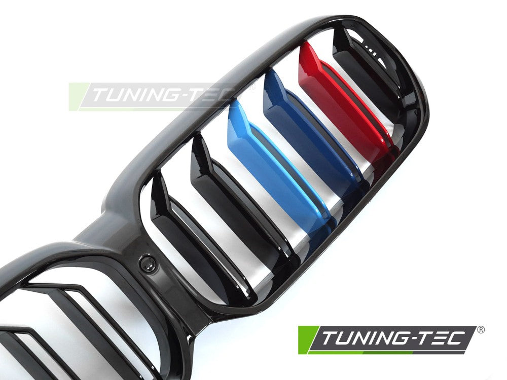 Griglia Sportiva Nera Lucida Doppia Barra per BMW Serie 5 (G30 / G31 Facelift) 2020-2023
