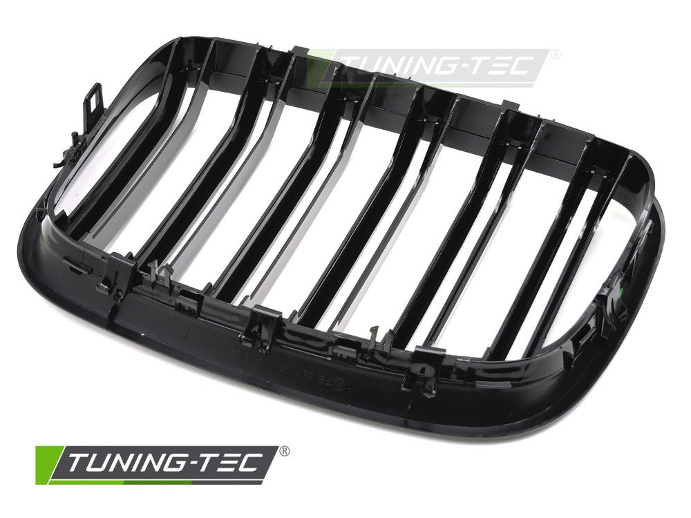 Griglia Sportiva Nera Lucida Doppia Barra per BMW X5 (E70) 2007-2013