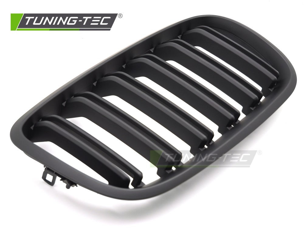 Griglia Doppia Barra Nera Opaca per BMW X5, X6 – cod. GRBMO4