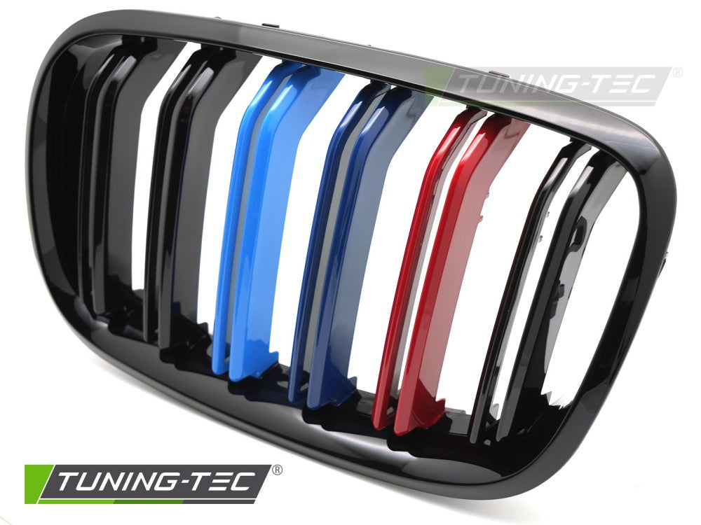 Griglia Sportiva Nera Lucida Doppia Barra per BMW X5 (E70) 2007-2013